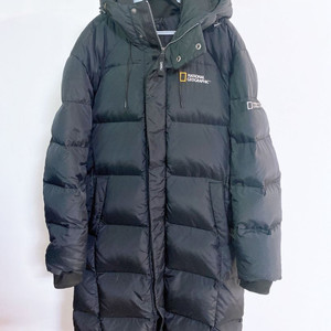 (100(L)내셔널지오그래픽남자오리털블랙후드롱패딩 이미지