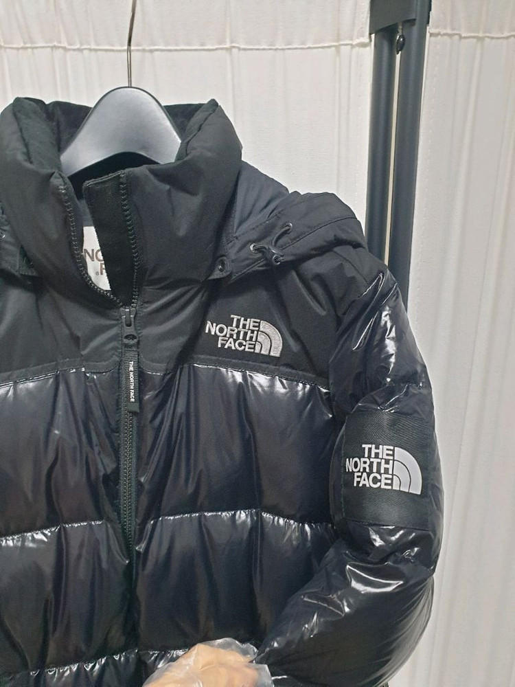 노스페이스 여성 유광 눕시 구스다운 패딩 점퍼 코트/M 이미지