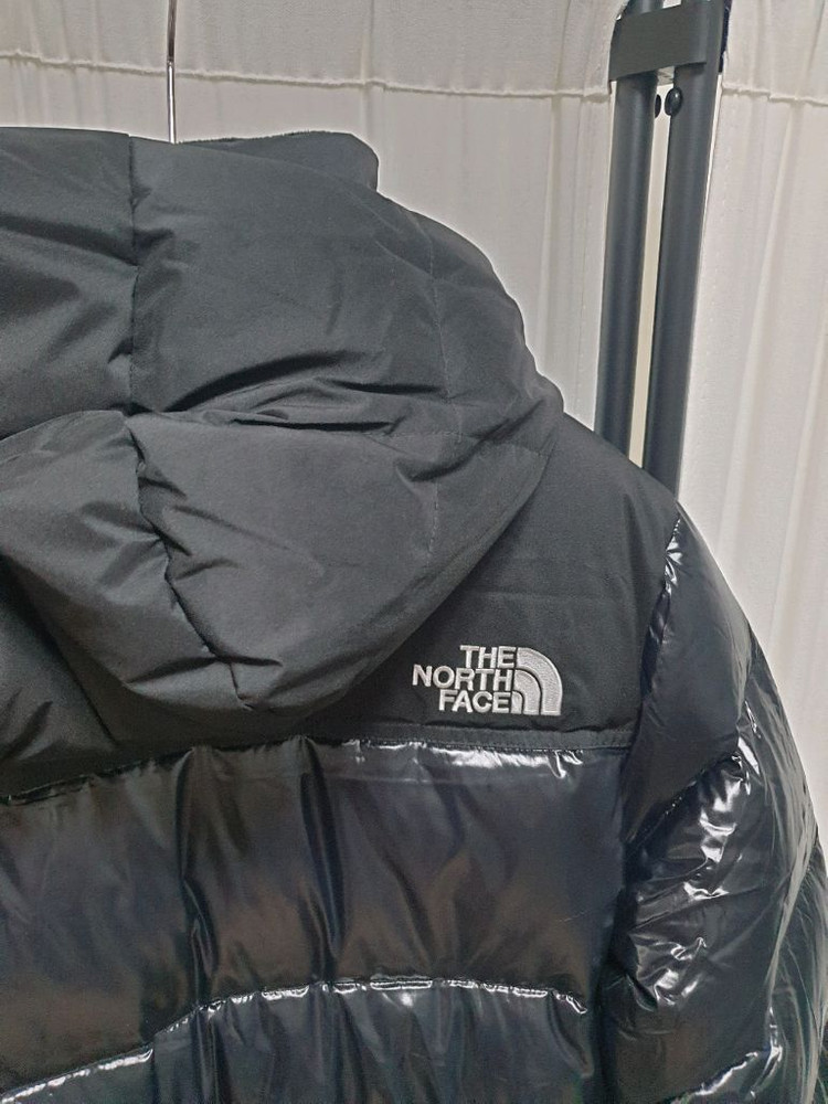 노스페이스 여성 유광 눕시 구스다운 패딩 점퍼 코트/M 이미지
