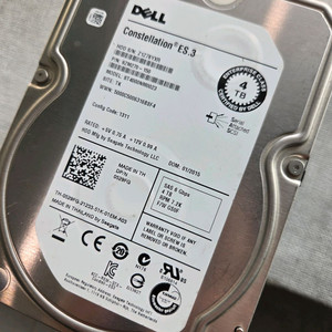 중고 하드디스크 Dell 4TB SAS 엔터프라이즈