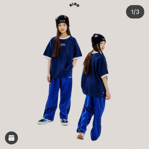 히로 댄트랙 파이핑 팬츠 블랙150 블루150