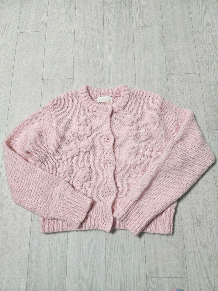 리엘 마시멜로우 가디건 핑크--1