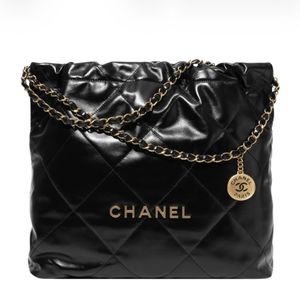 샤넬 22백 블랙 스몰 금장