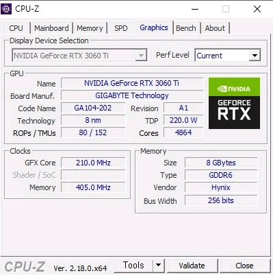 기가바이트 RTX3060ti 3팬 팝니다 이미지