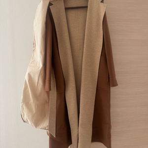 로로피아나 캐시미어 코트 브라운 베이지