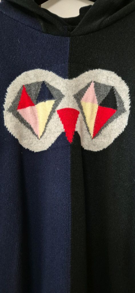 럭키슈에뜨 후드 니트 롱티 겸 미니원피스 럭키슈에뜨 니트--3