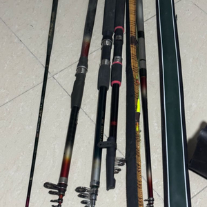 민물 낚시대 일괄판매 이미지