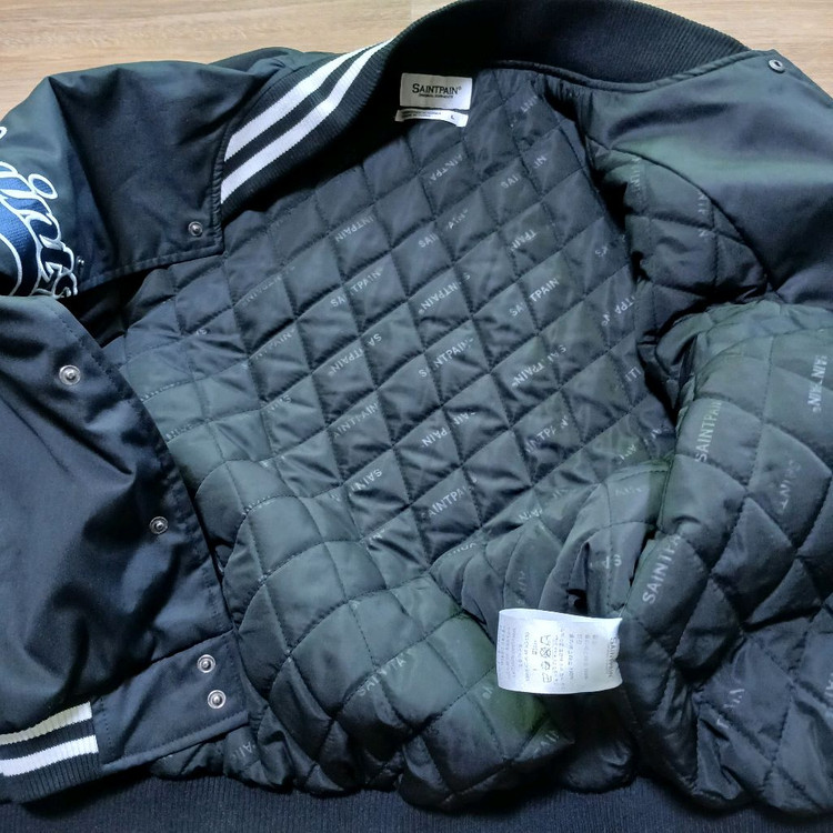 saintpain 세인트페인 바시티 누빔 점퍼 자켓 과잠 야구--5