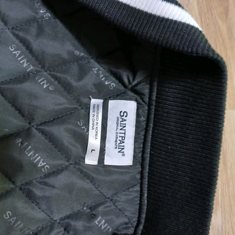 saintpain 세인트페인 바시티 누빔 점퍼 자켓 과잠 야구--9
