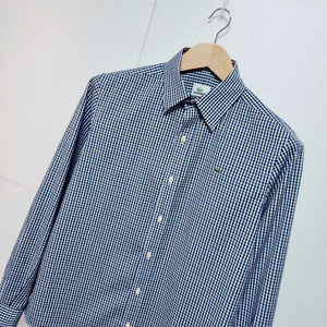 남성 라코스테 체크패턴 긴팔 남방 셔츠