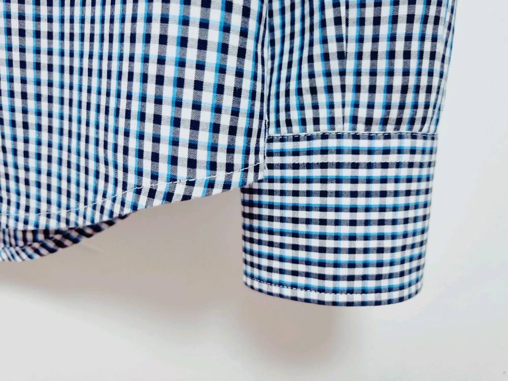 남성 라코스테 체크패턴 긴팔 남방 셔츠--6