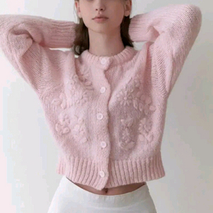 리엘 마시멜로우 가디건 핑크