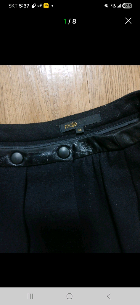 마쥬 울 미니스커트.36사이즈.폭탄세일 이미지