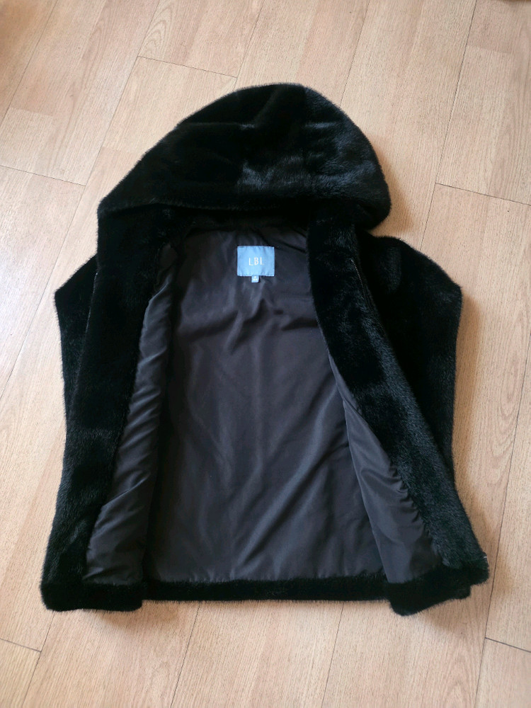 [55]LBL밍크 후드 집업 베스트 자켓--4