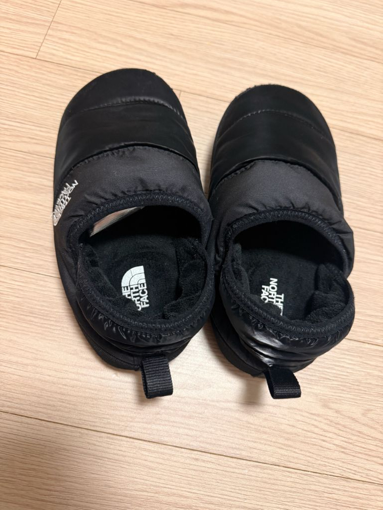노스페이스 키즈 패딩 퀼팅 슬리퍼 신발 200-210사이즈 이미지