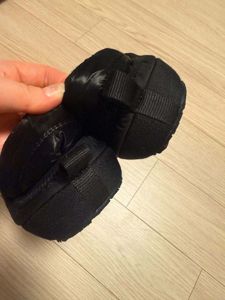 노스페이스 키즈 패딩 퀼팅 슬리퍼 신발 200-210사이즈 이미지