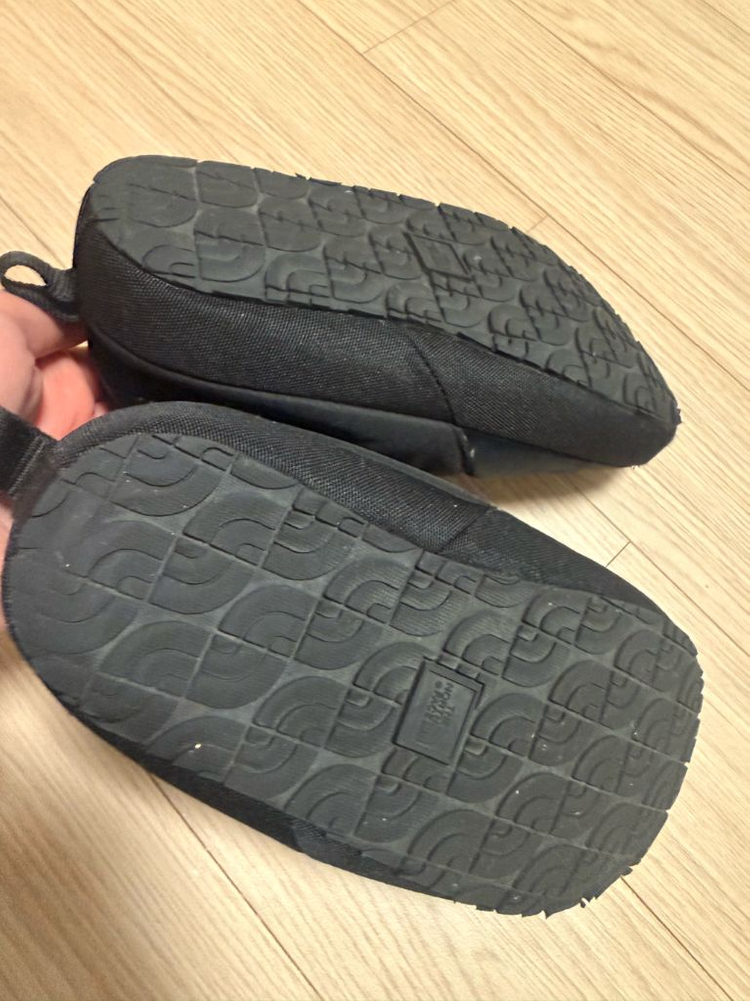 노스페이스 키즈 패딩 퀼팅 슬리퍼 신발 200-210사이즈 이미지