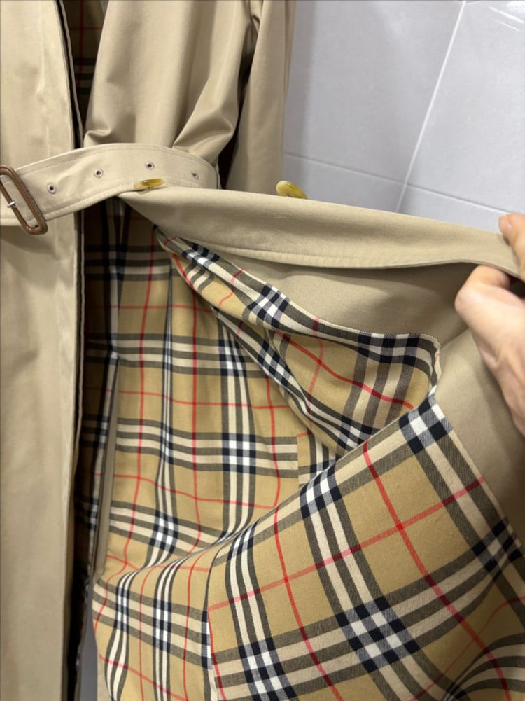 정품)버버리 롱 트렌치코트--5