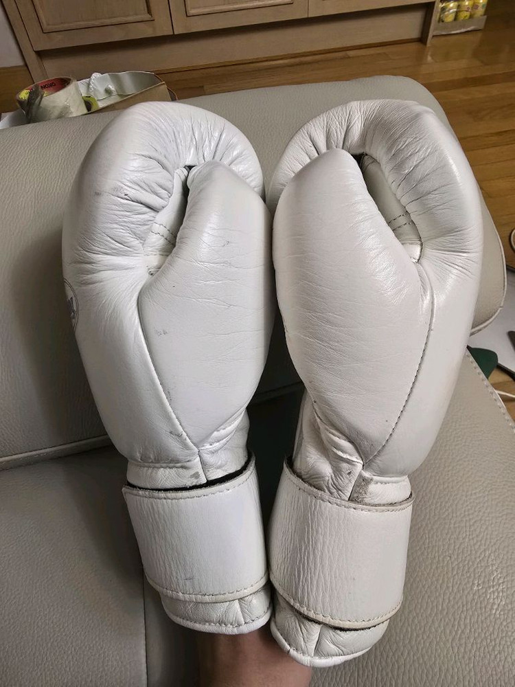 위닝 16온스 화이트 복싱글러브 이미지