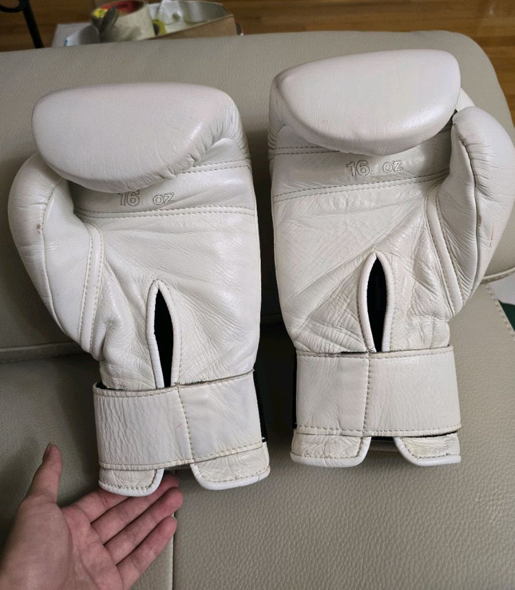위닝 16온스 화이트 복싱글러브 이미지