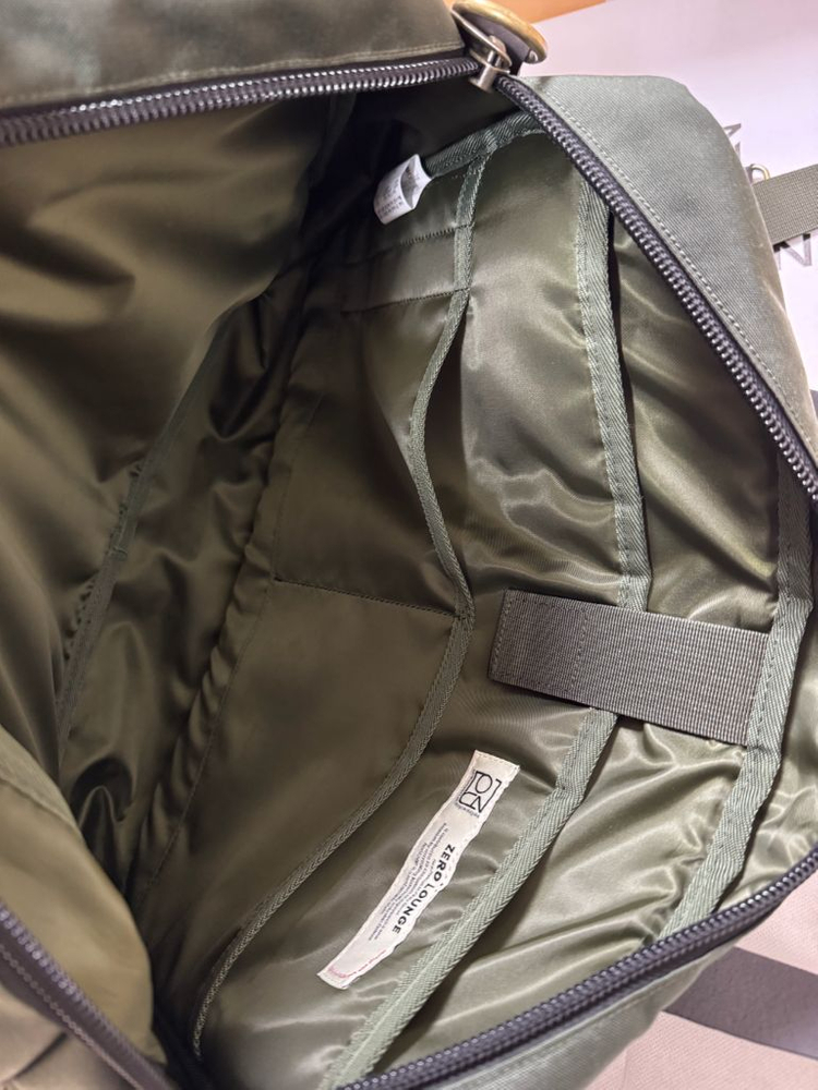 제로라운지 코듀라 브리프케이스 카키--2