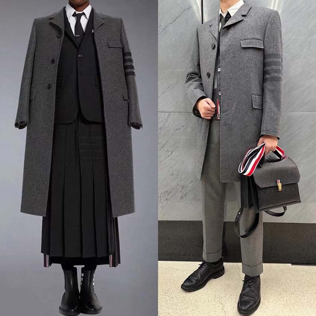 톰브라운 정장 롱 코트 2칼라 이미지