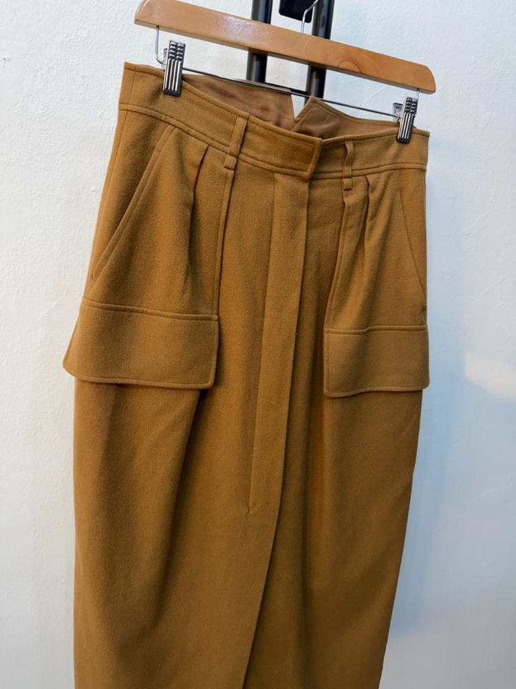 정품) 시스템 한섬 20ss 캐시미어 스커트 치마 64(28)--1