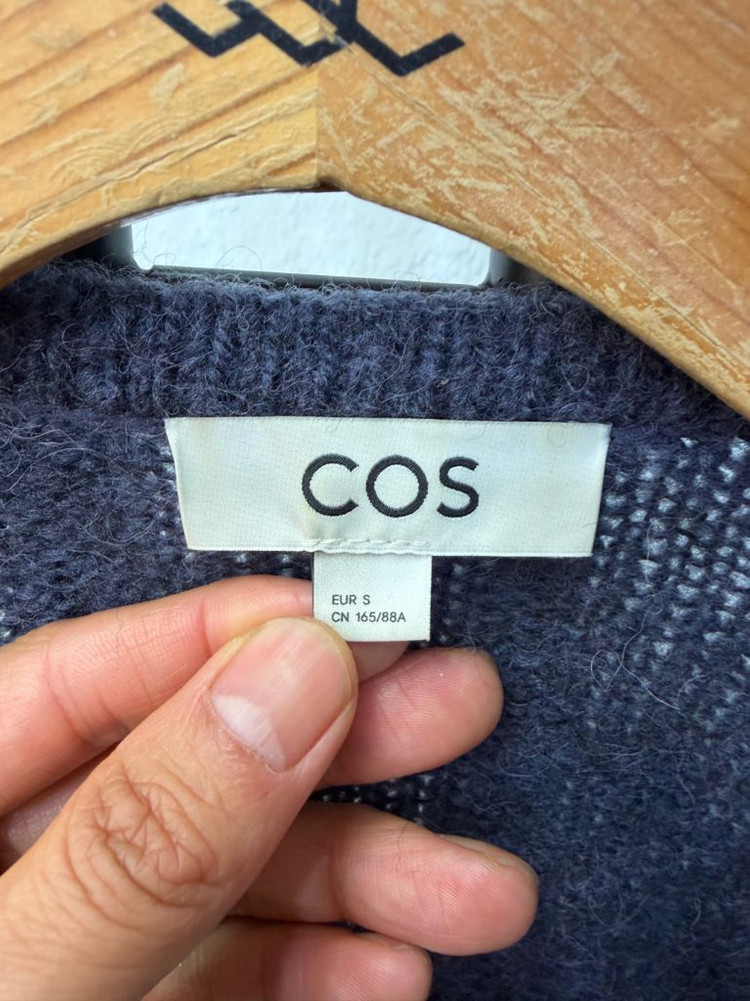 정품) COS 코스 여성 그레이 가디건 S--5