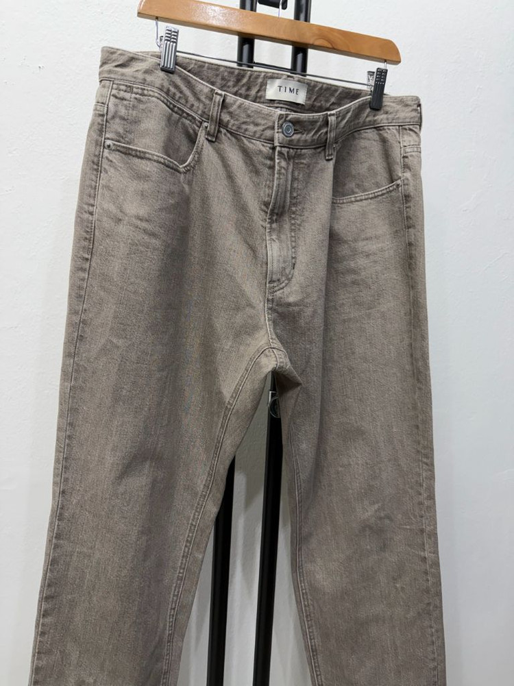 정품) 타임옴므 한섬 23ss 테이퍼드핏 데님 팬츠 88(36)--1