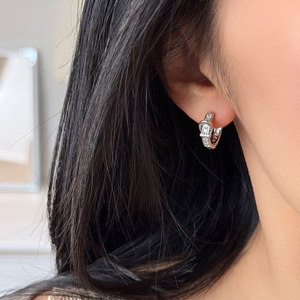 벨트 미니 링 귀걸이