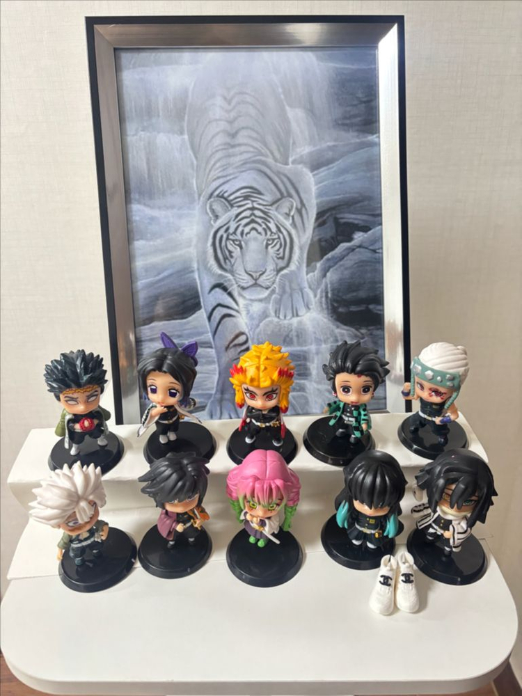 귀멸의 칼날 미니 피규어 10종세트(새 상품) 이미지