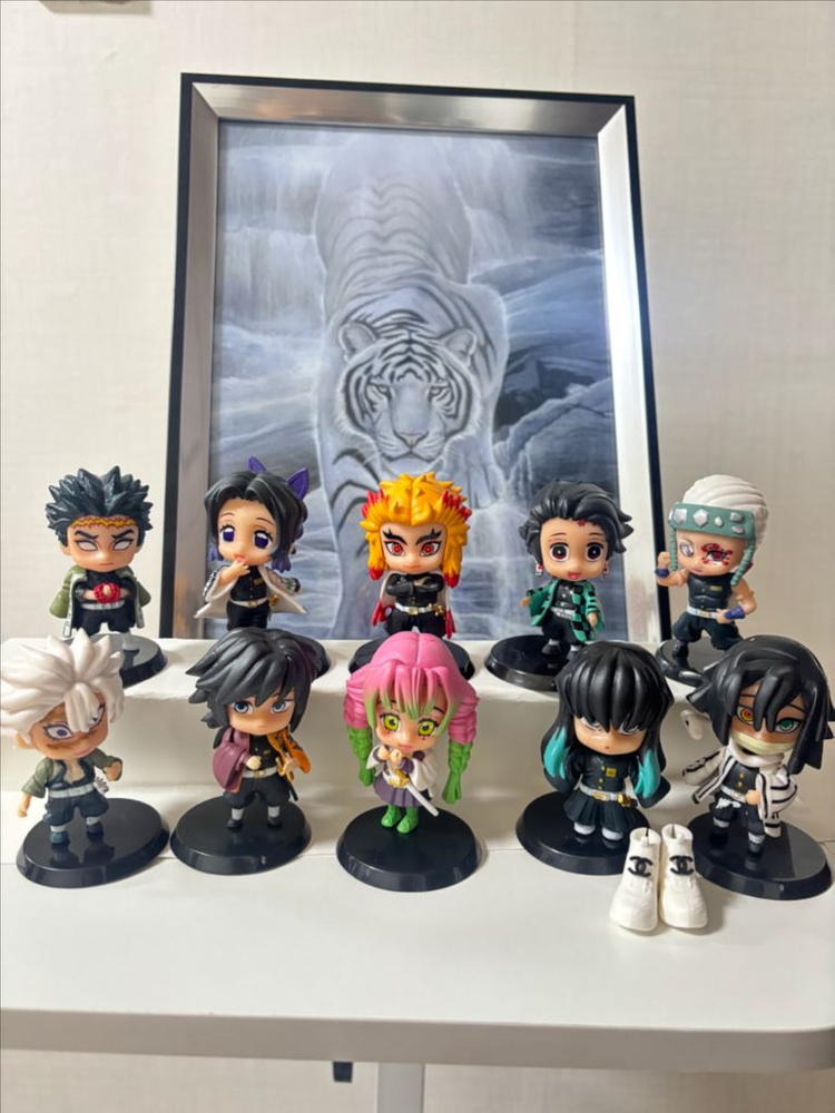 귀멸의 칼날 미니 피규어 10종세트(새 상품) 이미지