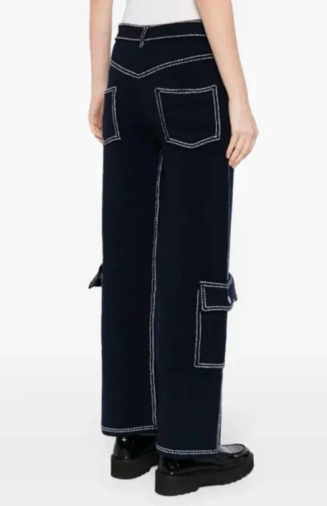 Barrie 캐시미어 카고 데님 팬츠 네이비-M사이즈 새거-남여공용 이미지