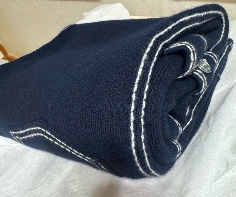 Barrie 캐시미어 카고 데님 팬츠 네이비-M사이즈 새거-남여공용 이미지