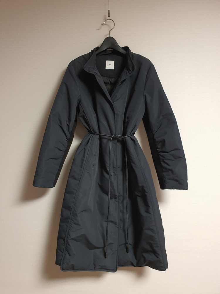 구호 kuho 디테처블 밍크 칼라 구스 다운 패딩 코트 55사이즈--8