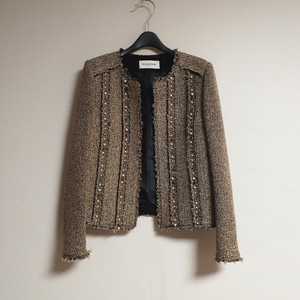 모조에스핀 진주 디테일 트위드 자켓 55 사이즈 정품