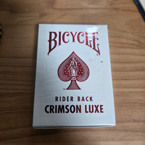 마술 플레잉 카드 바이시클 크림슨 럭스 미개봉