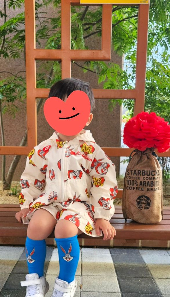 베베드피노 올오버 루니툰즈 코튼 자켓 팬트 셋업 100 이미지