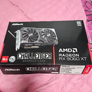 [ASRock] 라데온 RX 9060 XT CHALLENGER OC D6 16GB 대원씨티에스