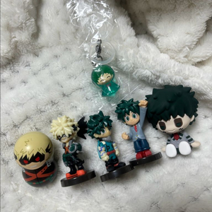 나의 히어로 아카데미 바쿠고 미도리야 피규어 초코에그 메지루시 쿠넛츠세트 이미지