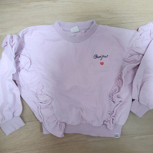 여아 쁘띠뮤 프릴 맨투맨 부츠컷 바지 상하의 세트 이미지