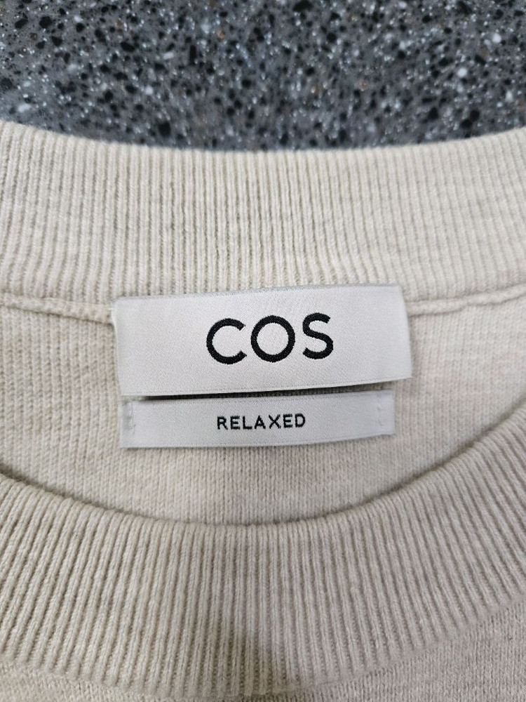 COS 코스 오버사이즈 점퍼 니트 아이보리 M--8