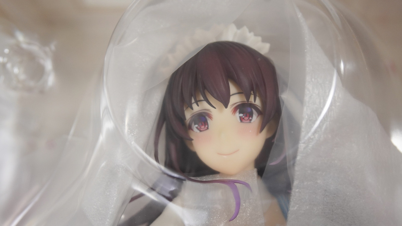 애니플렉스 카스미가오카 우타하 피규어 메이드 버전 피규어 박스파손--1