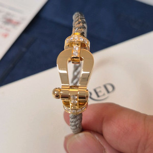 프레드 포스텐 팔찌 라지용 옐로우골드 하프다이아(민트급) 이미지