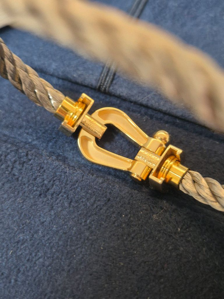 프레드 포스텐 팔찌 라지용 옐로우골드 하프다이아(민트급) 이미지