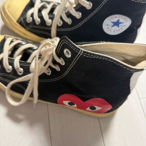 컨버스 x 플레이 꼼데가르송 척 70 하이 블랙 280mm 이미지