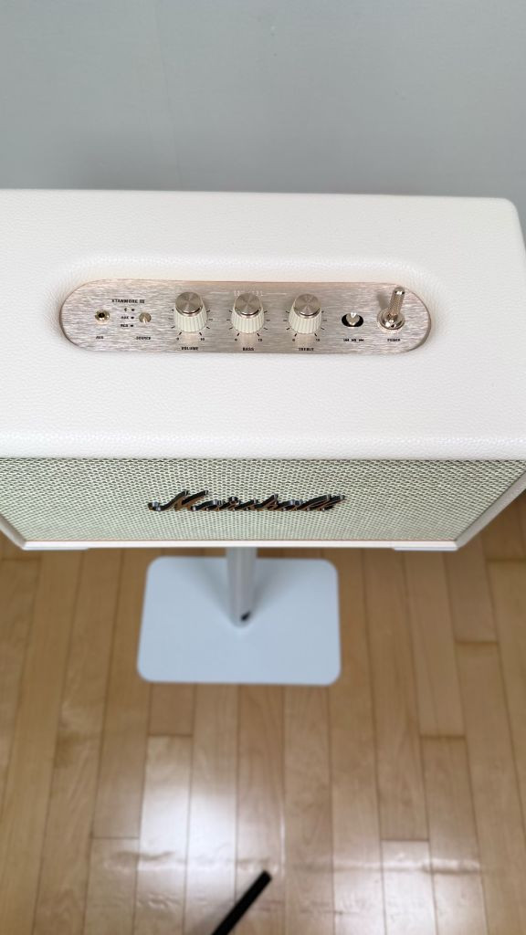 마샬 스탠모어3 화이트 스피커 + 스탠드 이미지