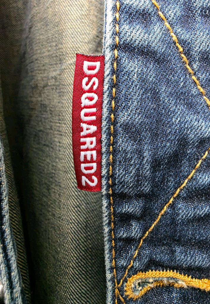 디스퀘어드2 남성 데님자켓 100 몽키 그래픽 청자켓 MM69--4