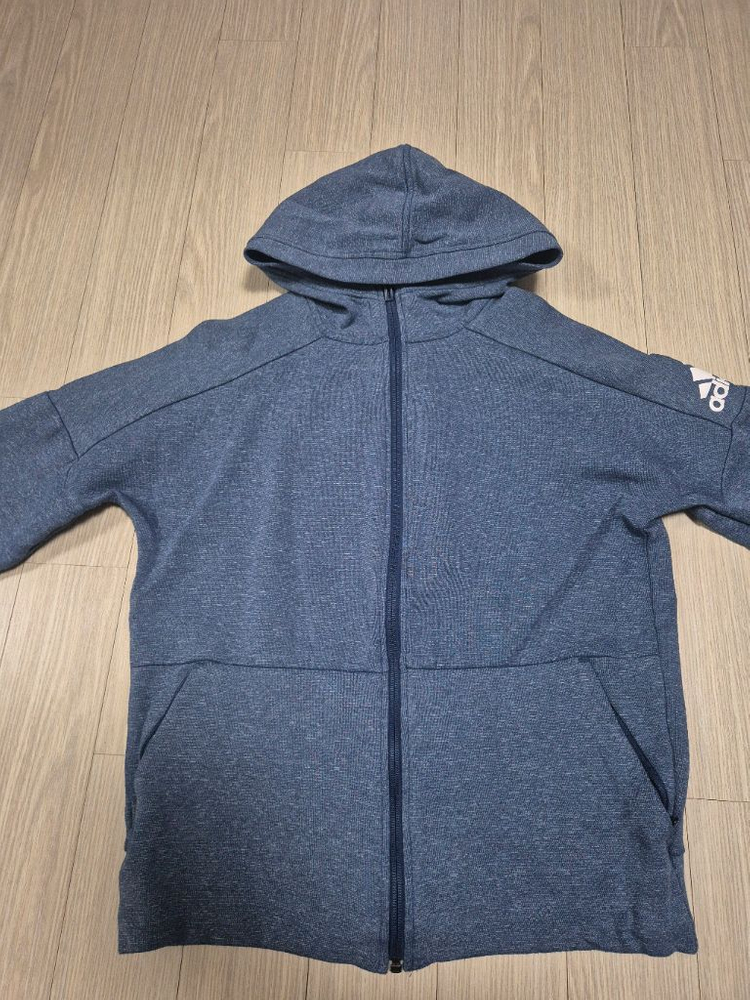 아디다스키즈 후드집업 150사이즈--1