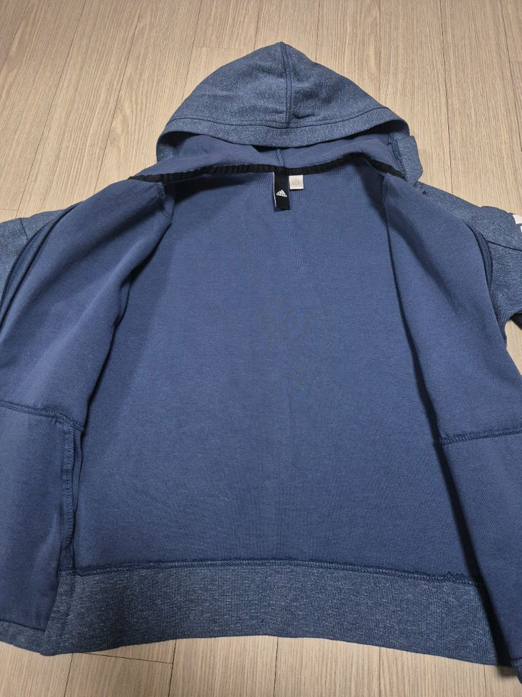 아디다스키즈 후드집업 150사이즈--4